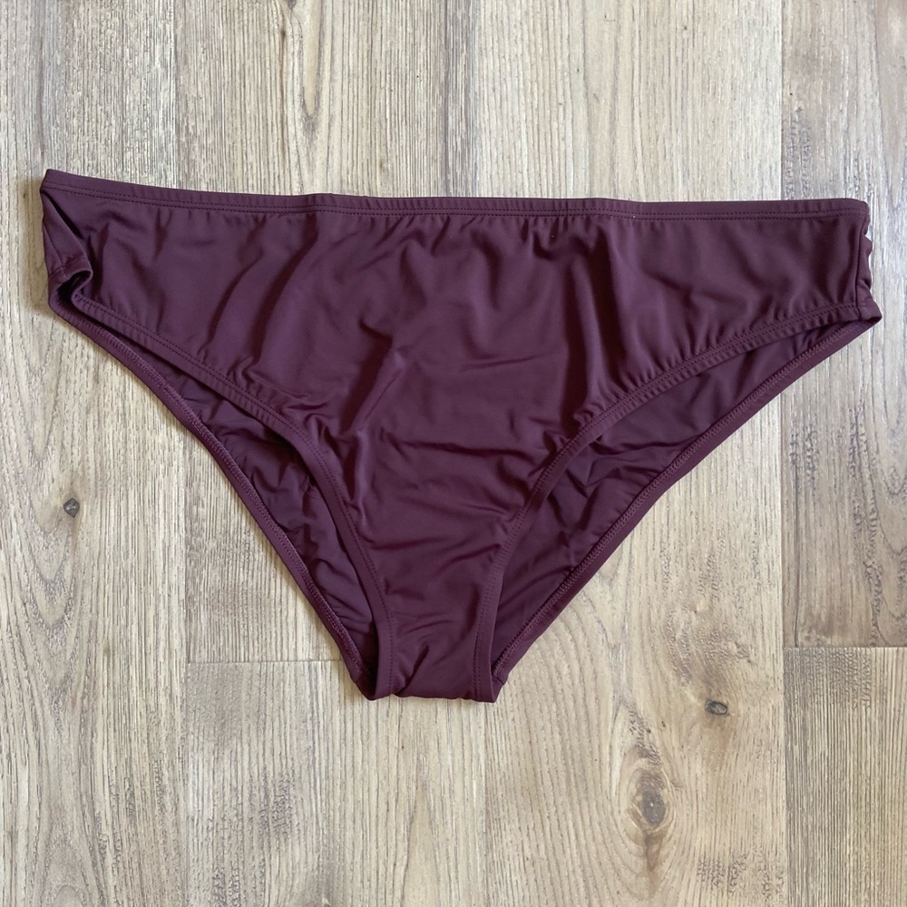 NWT Andie Swim The Bikini Bottom Cacao Lowrise Plus Size Women’s Size XXXL - Picture 3 of 7